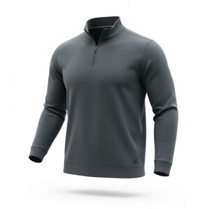 Adidas Charcoal Quarter-Zip Top